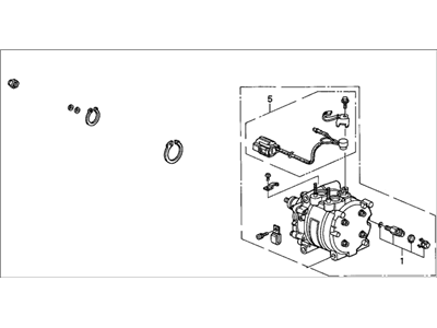 Honda 38810-P0G-A01 Compressor