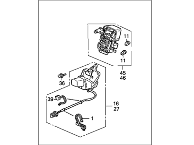 Honda 72650-SV1-A01 Lock Assembly, Left Rear Power Door