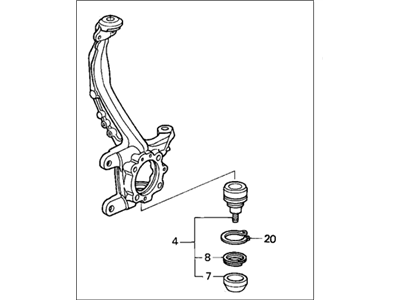 Acura 51210-SV4-J52 Knuckle, Right Front (Abs)