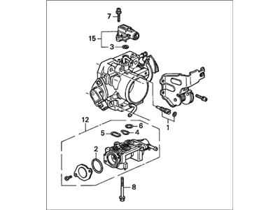 Honda 16400-P0G-A61 Body Assembly, Throttle