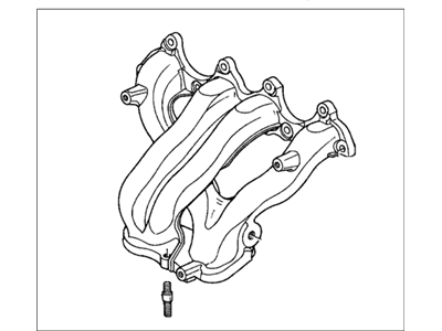 Honda 18000-P0A-010 Manifold Assembly, Exhuast
