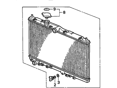 Honda 19010-P0G-A51 Radiator (Denso)