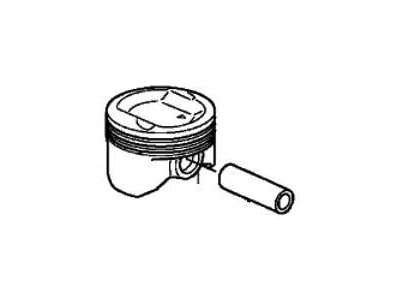 Honda 13020-RBJ-A10 Piston Set (0.25