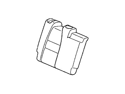Honda 82121-TM8-A91ZA Cover, Right Rear Seat-Back Trim (Warm Gray)