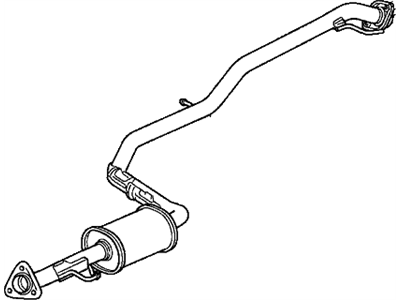 Honda 18220-TM8-003 Pipe B, Exhuast