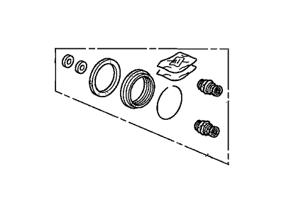 Honda 01463-SNA-A51 Caliper Set, FR.