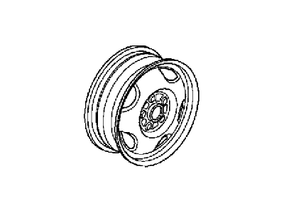 Honda 42700-SWA-A01 Disk, Wheel (17X6 1/2J) (Tpms) (Topy)