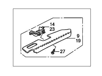 Honda 83552-SYE-A41ZA Armrest, Left Front Door Lining (Indigo Black)