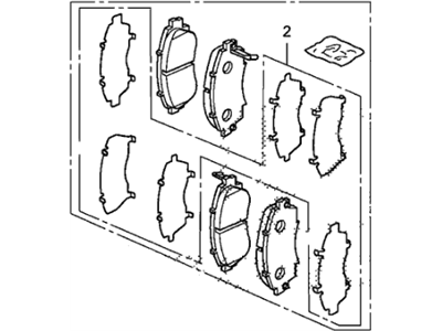 Acura 45022-SHJ-415 Front Pad Set