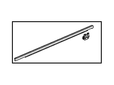 Honda 72410-SWA-A02 Molding, R. FR. Door