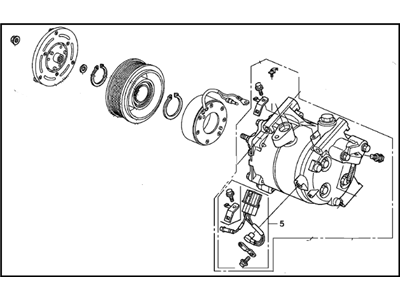 Honda 38800-RZY-014RM COMPRESSOR, A/C