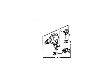 Acura 72630-S84-A01 Crank Assembly, Lock Rod