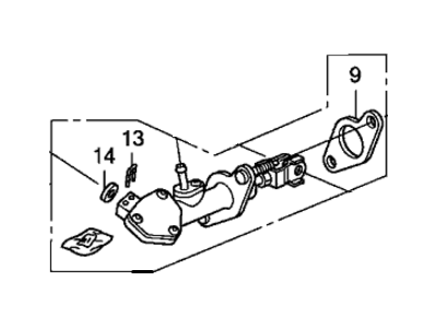 Honda 46925-TA0-A03 Master Cylinder Assembly, Clutch