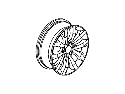 Honda 42700-SNX-A72 Disk, Aluminum Wheel (17X7J) (Tpms) (Enkei)