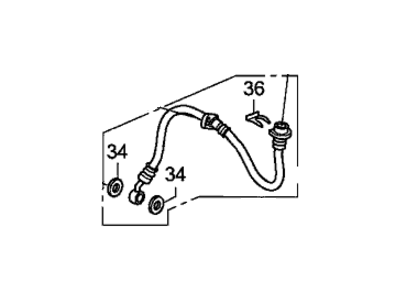 Honda 01464-SNA-A02 Hose Set, Right Front Brake