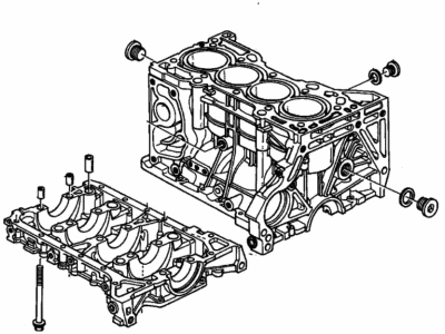 Honda 11000-PPA-810 Block Assy., Cylinder (DOT)