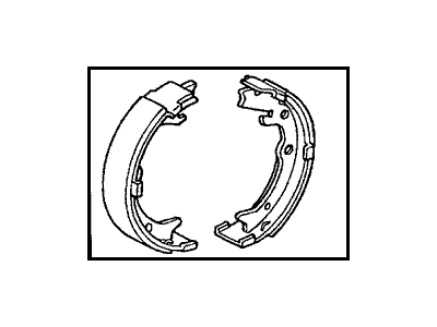 Honda 43053-S9A-E53 Shoe Set, Rear Brake