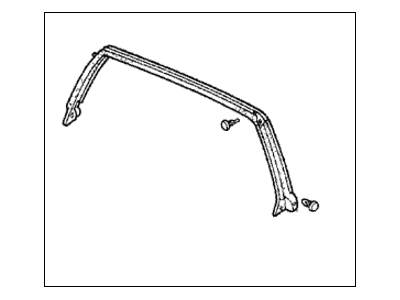 Honda 72330-SR2-033 Weatherstrip, RR. Pillar