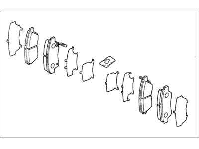 Honda 45022-S04-V02 Pad Set, Front