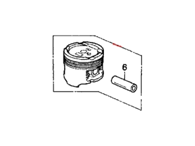Honda 13010-P28-A00 Piston Set (Std)