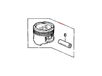 Honda 13010-P30-G00 Piston Set (Std)