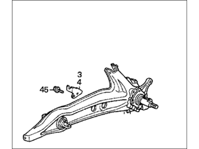 Honda 52371-SR2-G01 Trailing Arm, Rear Left (Drum)