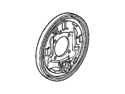 Honda 43110-SR3-A01 Plate, Right Rear Brake Backing