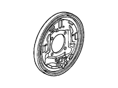 Honda 43110-S04-E01 Plate, Right Rear Brake Back