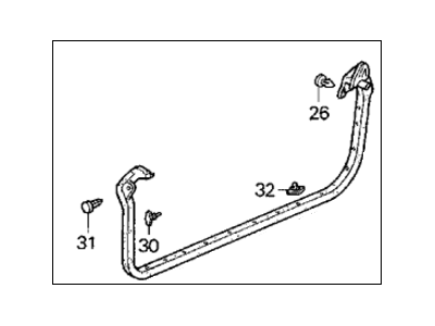 Honda 72350-SR2-013 Weatherstrip, L. Door