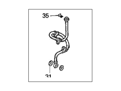 Honda 01464-SR3-030 Hose Set, Right Front Brake