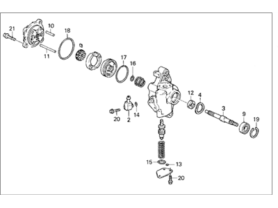 Honda 56110-P02-020 Pump Sub-Assembly, Power Steering