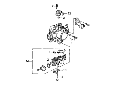 Honda 16400-P28-A00 Body Assembly, Throttle (Gr03B)