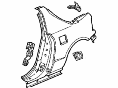 Honda 04646-SR2-300ZZ Panel Set, L. RR. (Outer)