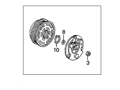 Honda 38900-P06-A02 Clutch Set, Compressor