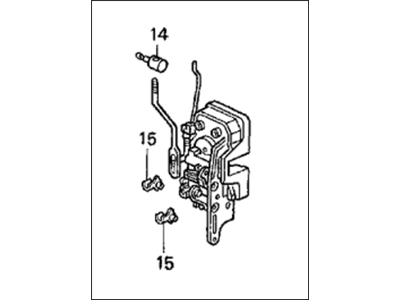 Honda 72110-SR2-A12 Lock Assembly, Right Front Door