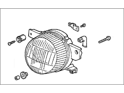 Honda 33951-SR2-A01 Foglight, Driver Side