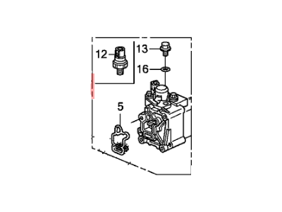 Honda 15811-R40-A01 Valve Sub-Assembly, Spool