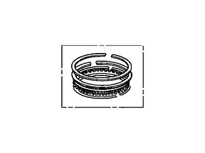 Honda 13011-R40-A12 Ring Set, Piston (Std.) (Riken)