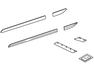 Honda 08P05-TS8-130 Body Side Molding (Polished Metal Metallic-exterior) (POLISHED METAL METALLIC)