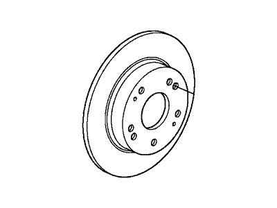 Acura 42510-TR3-A00 Disk, Rear Brake