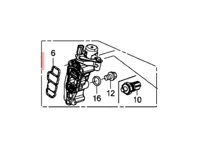 Honda 15810-R1A-A01 Valve Assembly, Spool