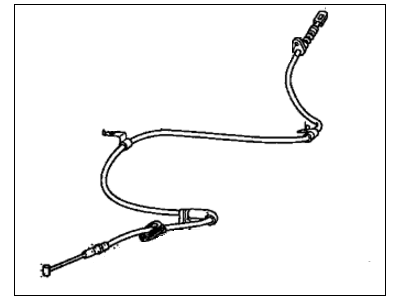 Honda 47510-TE0-A02 Wire, Passenger Side Parking Brake