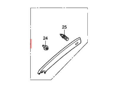 Honda 84101-TE0-A03ZA Grn R, FR Plr*NH686L*