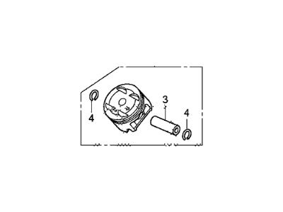 Honda 13010-R72-A10 Piston Set (Std)