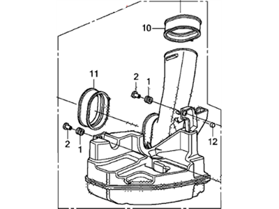 Honda 17230-R70-A00 Chamber Assy., Resonator