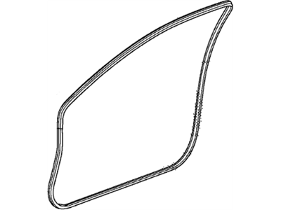 Honda 72355-TE0-A01ZA Seal, L. FR. Door Opening *NH167L* (GRAPHITE BLACK)