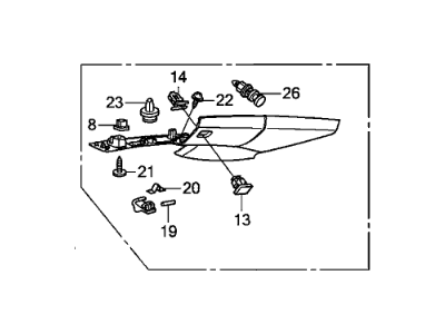 Honda 84131-TE0-A02ZA Grn R, FR Plr*NH686L*