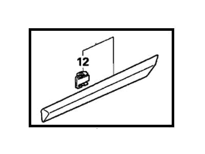 Honda 75303-SNE-A01ZK Protector, R. RR. Door *YR557P* (HABANERO RED PEARL)