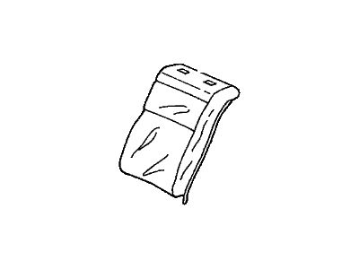 Honda 82121-S5A-A32ZB Cover, Right Rear Seat-Back Trim (Ivory)