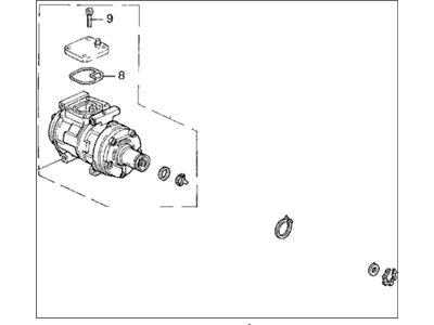 Acura 38810-P1E-003 Compressor (Denso)